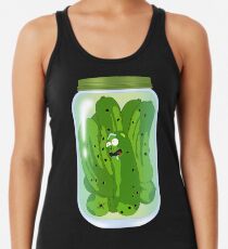 Pickle Rick Jar Racerback Tank Top