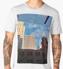 #architecture #window #city #apartment #office #modern #house #business #sky #facade #outdoors #balcony #vertical #colorimage Men's Premium T-Shirt