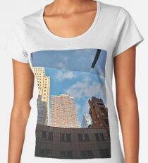 #architecture #window #city #apartment #office #modern #house #business #sky #facade #outdoors #balcony #vertical #colorimage Women's Premium T-Shirt