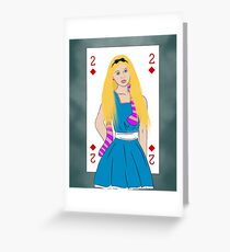 Loren As Alice Greeting Card