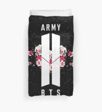 Armee BTS Blumen Bettbezug