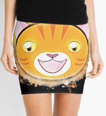 Orange tabby cat orange tabby glowing Art Mini Skirt