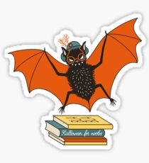 Bat mamie dans la bibliothèque Sticker
