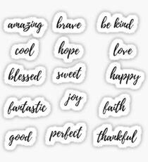 Positive Worte Sticker