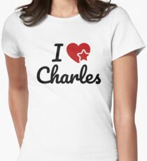 I love Charles, I heart Charly Soul-Mate Women's Fitted T-Shirt