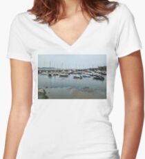 Lyme Regis Today Women's Fitted V-Neck T-Shirt