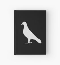 Lonely White Pigeon Hardcover Journal