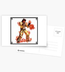 Burning fighter Postcards