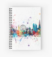 London England Skyline Spiral Notebook