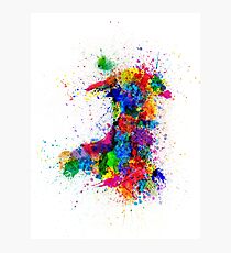 Wales Paint spritzt Karte Fotodruck