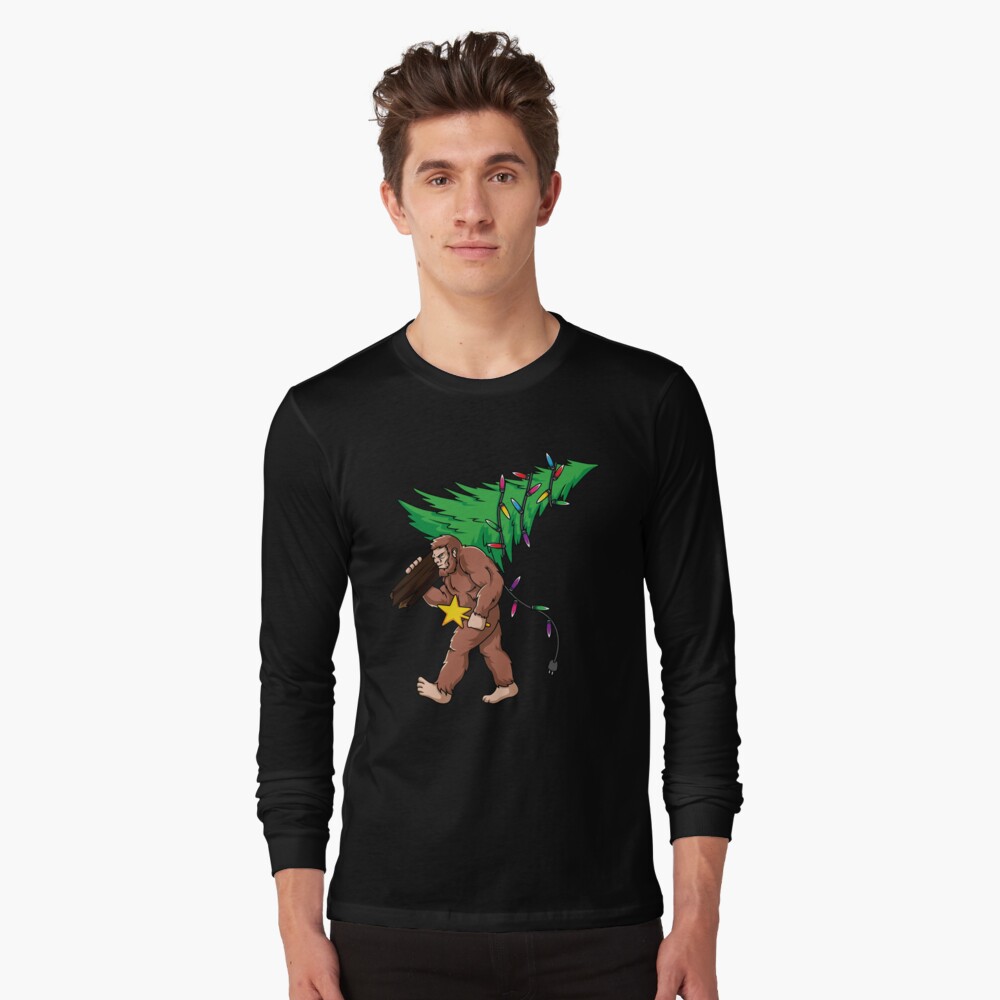 bigfoot christmas t shirt