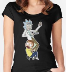 Rick And Morty Fitted Scoop T-Shirt