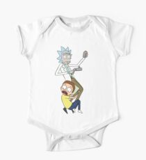 Body de manga corta para bebé Rick y morty