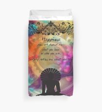 Funda nórdica Zen Art Inspirational Buddha Quotes Happiness