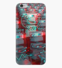 Retro 3D Robot Cinema iPhone Case