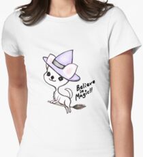 Whitch Chihuahua Girl Women's Fitted T-Shirt