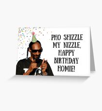 Snoop Dogg Birthday card/sticker, rapper greeting card, meme greeting cards Greeting Card