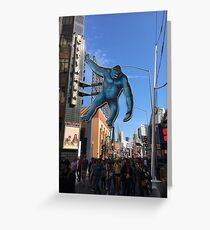 #halloween #costume #halloweencostume #city #group #people #sculpture #street #statue #tourist #architecture #tourism #museum #colorimage #builtstructure #townsquare #business #retail #large Greeting Card