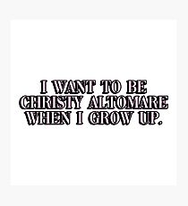 Christy Altomare Sticker Photographic Print