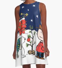 Snoopy Christmas A-Line Dress