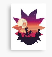 Rick and Morty Run! Canvas Print