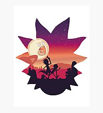 Rick and Morty Run! Photographic Print