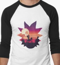 Rick and Morty Run! Men's Baseball ¾ T-Shirt