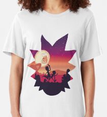 Rick and Morty Run! Slim Fit T-Shirt