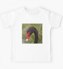 Black swan portrait Kids Tee