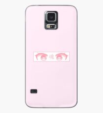 HERZ-AUGEN (ROSA PASTELL) - trauriges japanisches ästhetisches Hülle & Skin für Samsung Galaxy