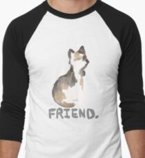 Katzenfreund Baseballshirt mit 3/4-Arm