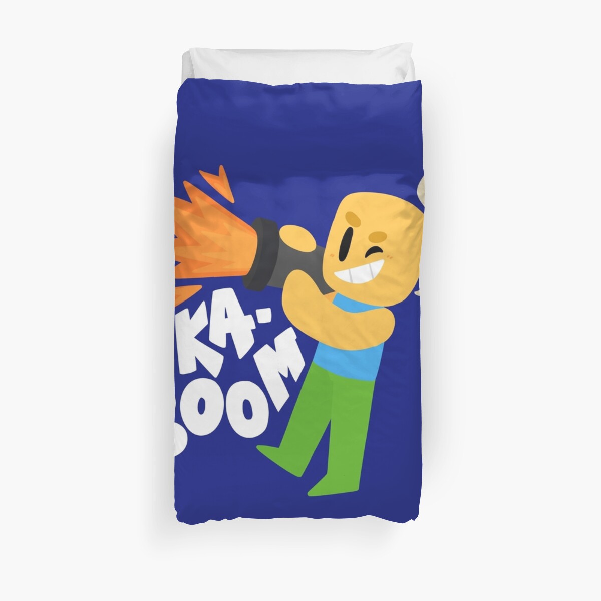 Kaboom Roblox Inspired Animated Blocky Character Noob T Shirt - oof roblox oof noob water bottle by smoothnoob redbubble