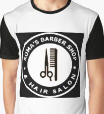 Roma's Barber Shop, #RomasBarberShop, #Roma, #Barber, #Shop, #Romas, #BarberShop, Hair Salon, #HairSalon, #Hair, #salon Graphic T-Shirt