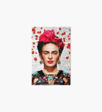Frida Kahlo Blumenpapier Galeriedruck