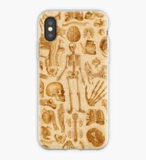 Human Anatomy Tan Print iPhone Case