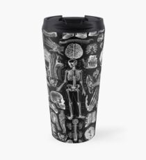 Human Anatomy Black Print Travel Mug