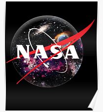 Póster Logotipo del universo espacial de la NASA
