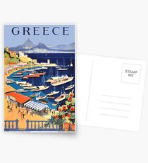 Retro- Reise-Plakat Griechenlands / der griechischen Inseln Postkarten