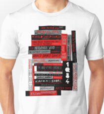 Murakami Book Stack Fanatic (Colour) Unisex T-Shirt