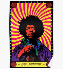 Póster Hendrix psicodélico
