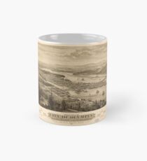 Birdys Eye View von Olympia, East Olympia und Tumwater, Puget Sound, Bundesstaat Washington (1879) Tasse (Standard)