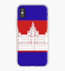 Cambodia flag emblem iPhone Case