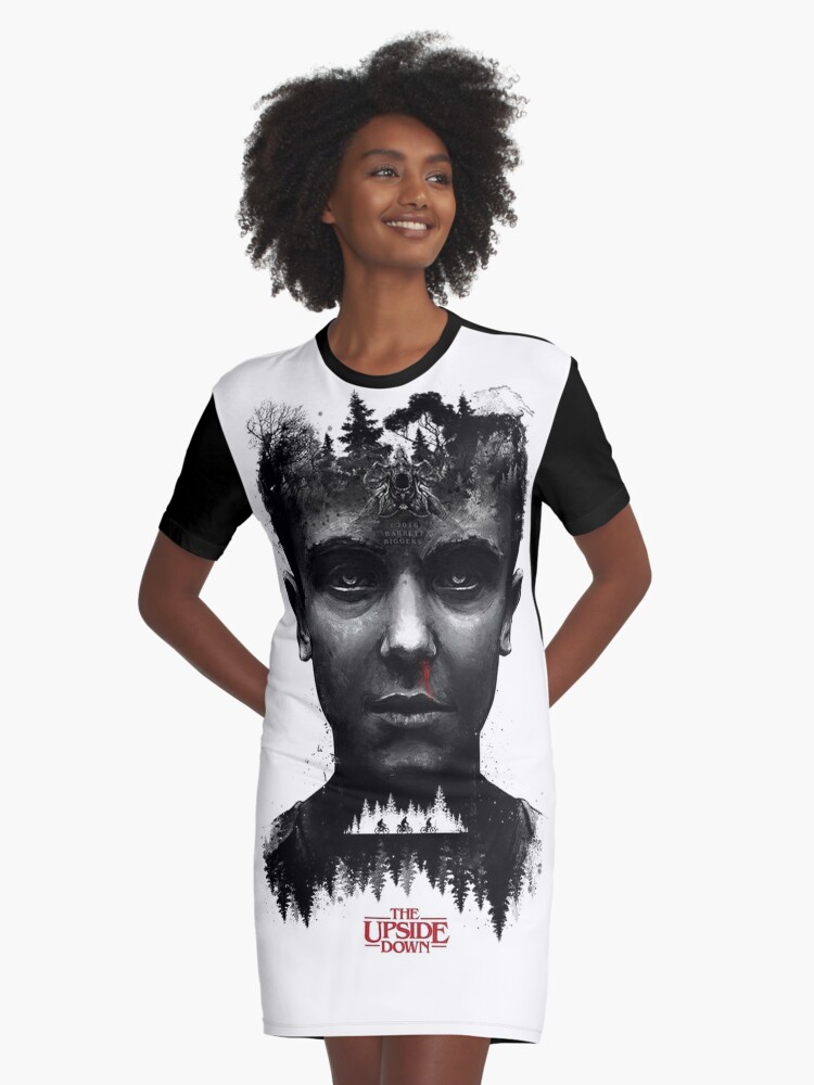 Stranger Things Eleven Merch Graphic T Shirt Dress By