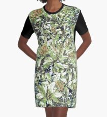 Pattern greenish Graphic T-Shirt Dress
