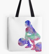 Female weightlifter, deadlift pick, woman weightlifter, weightlifting Tote Bag
