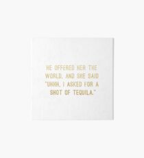 Lámina rígida Toma de tequila