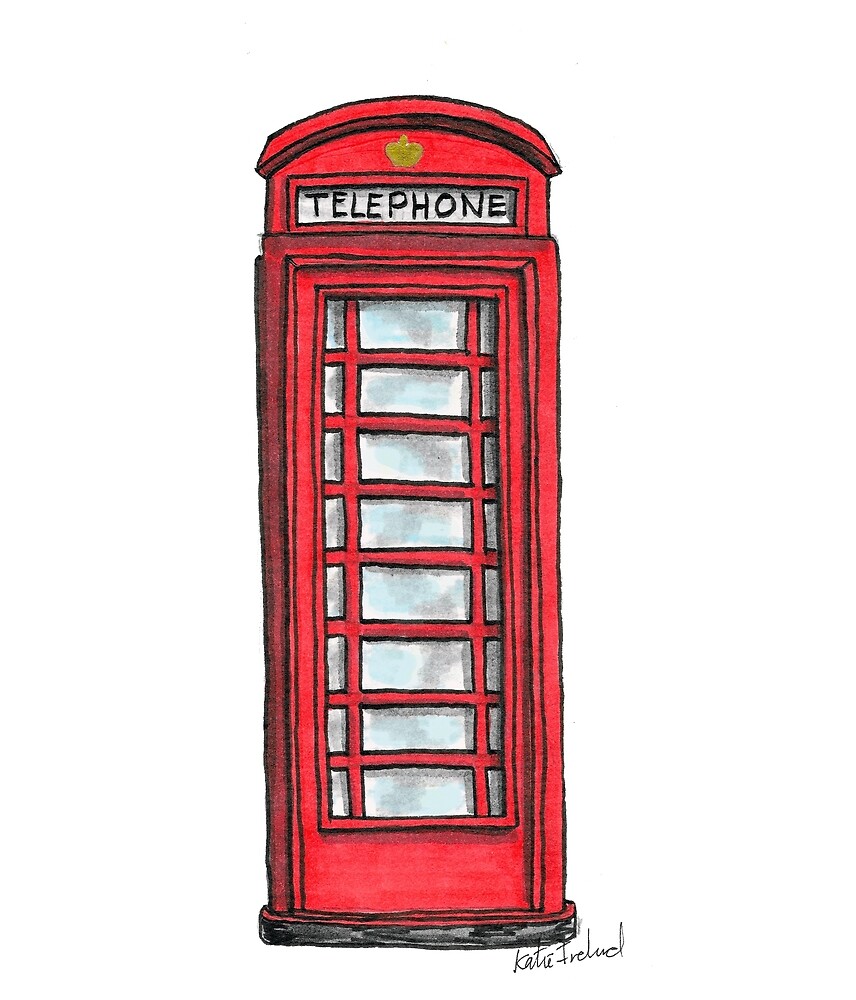 Телефонная будка узор Лондон