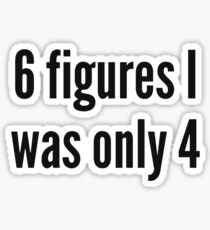 6 Figuren war ich nur 4: Justin Roberts Sticker
