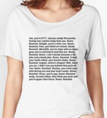 Michael Scott's Boom Roasted Speech Women's Relaxed Fit T-Shirt