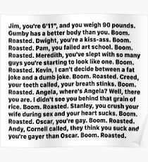 Michael Scott's Boom Roasted Speech Poster